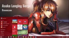 Evangelion windows theme