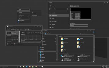Grey Eve Theme Desktop